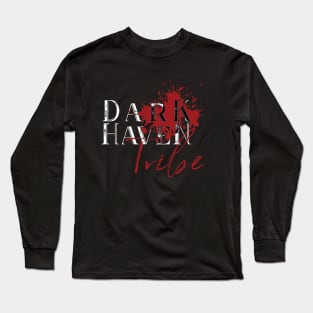 Dark Haven Tribe (white font) Long Sleeve T-Shirt